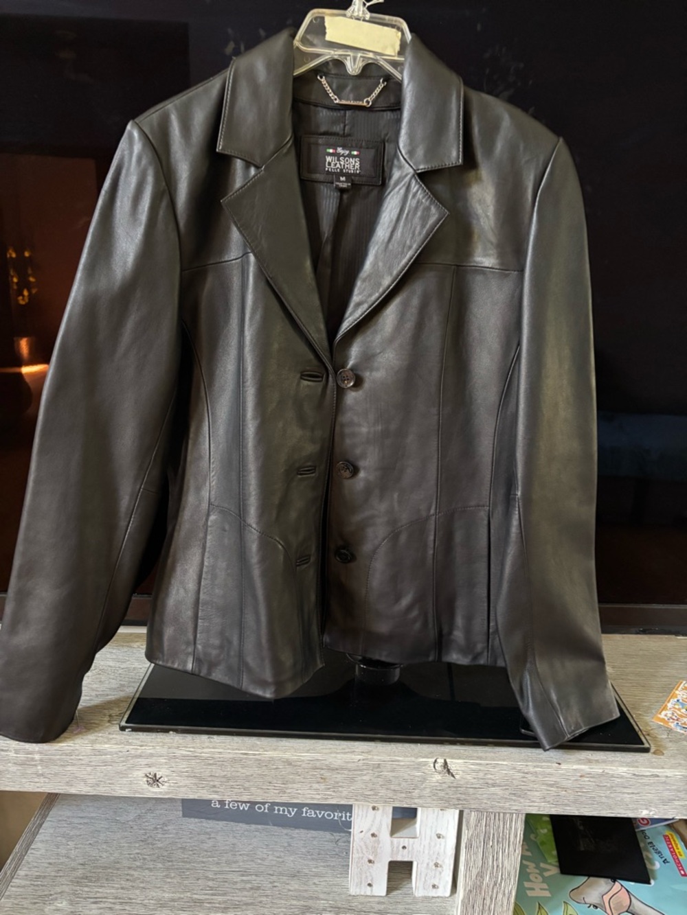 Wilsons Leather Black Label Pelle Studio Jacket - Black - Picture 3 of 11
